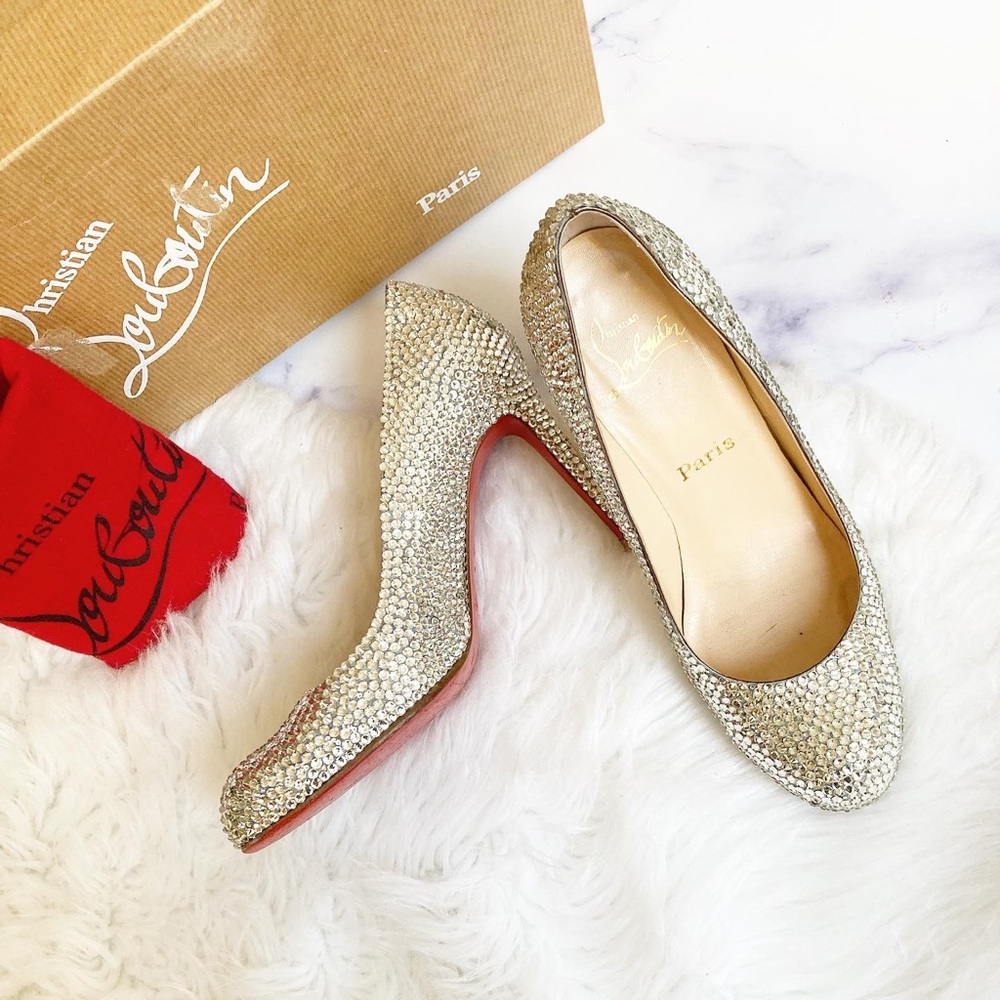 Christian Louboutin Strassed Simple Pump